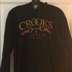 Crooks and castles hoodie large